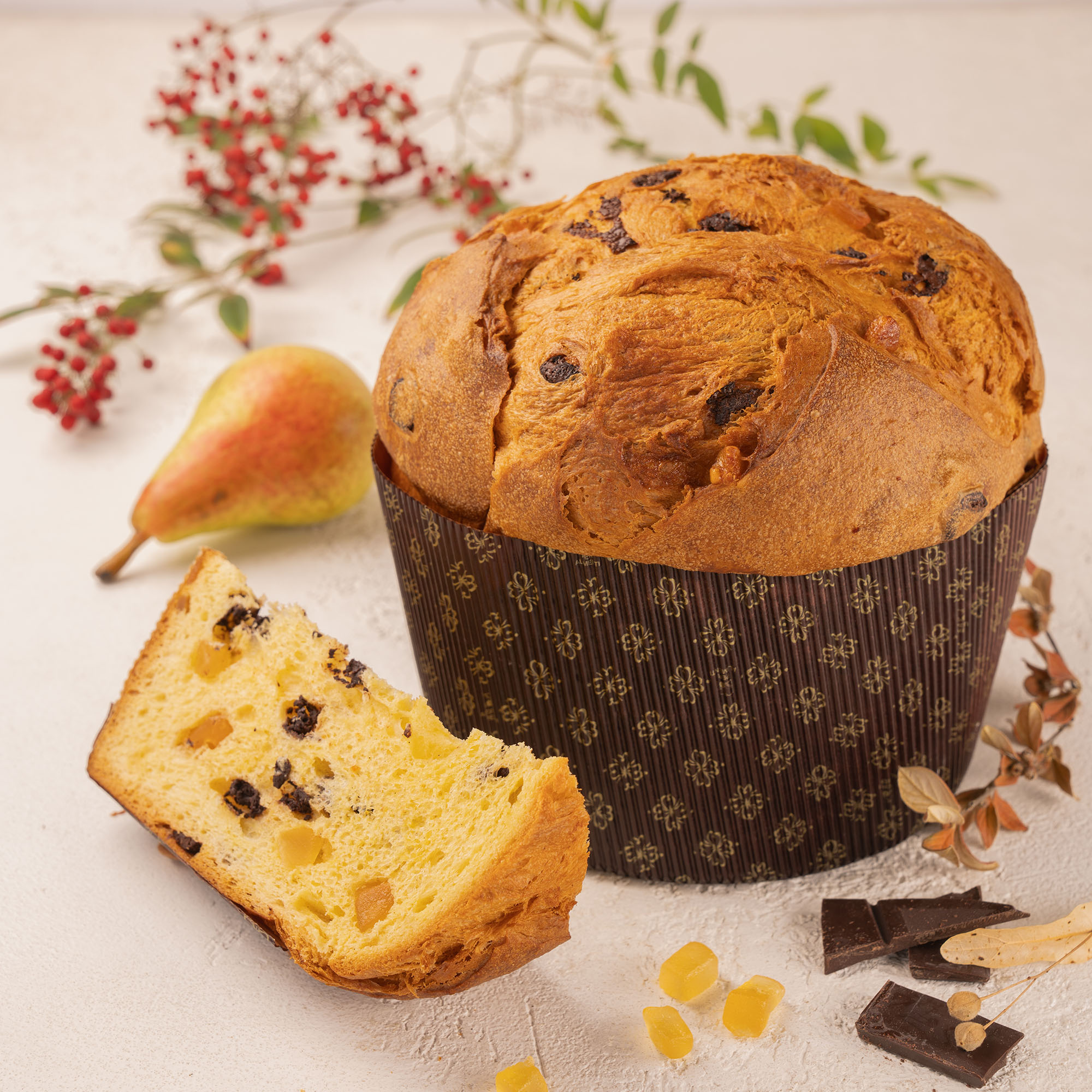 Panettone Pere e Cioccolato FiorFiore TuttoFesta ricette lievitati per professionisti